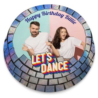 Love Hearts Photo Cake - cancelled