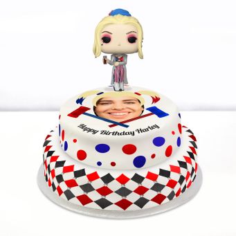 Harley Quinn Photo Cake