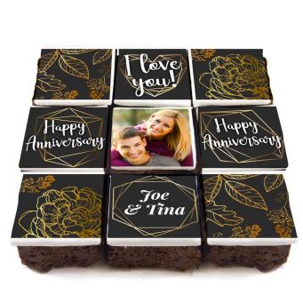 Black And Gold Brownies