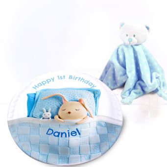 Blue Blanket Gift Set