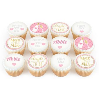 12 Caution Hen Party Cupcakes