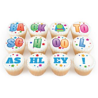 12 Back to School Cupcakes 