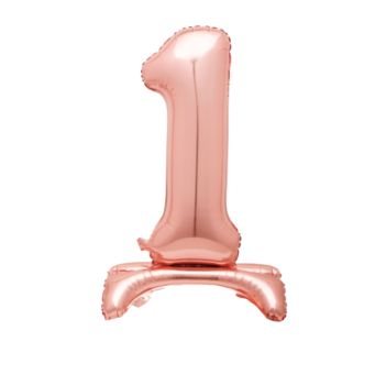 Jumbo No.1 Rose Gold Balloon 