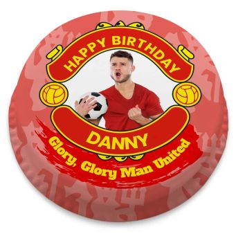Red Devils Photo Cake