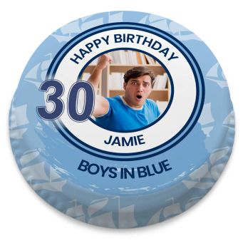 The Sky Blues Photo Cake