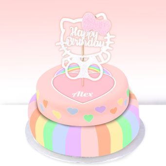 Hello Kitty Tiered Cake