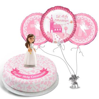 Pink Communion Gift Set