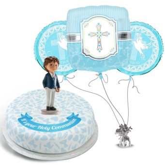Blue Communion Gift Set