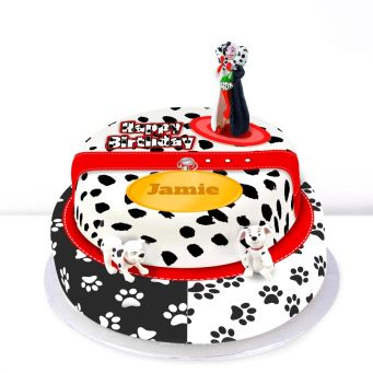 Dalmatian Themed Tiered Cake