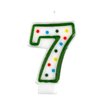 Polka Dot 7 Candle