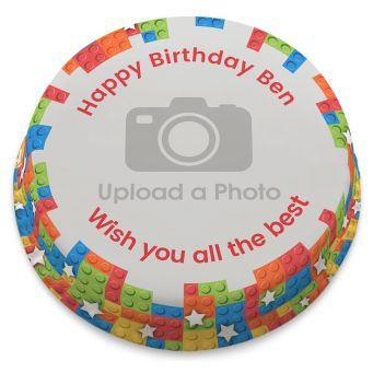 Brick Man Photo Cake
