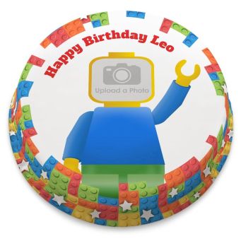 Colourful Bricks Photo Cake