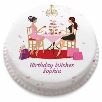 Birthday Tea for Two Cake