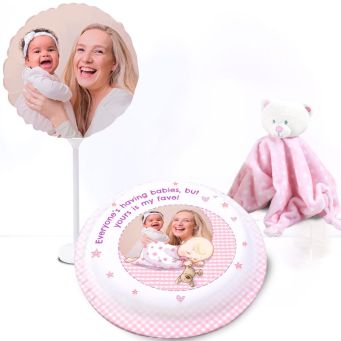 Pink Baby Teddy Gift Set