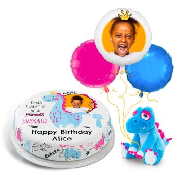 Blue Dino Photo Gift Set 