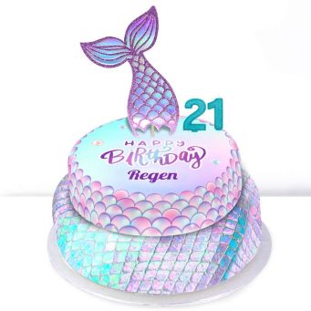 21st Birthday Mermaid Cake