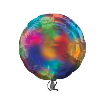 Rainbow Iridescent Circle Balloon