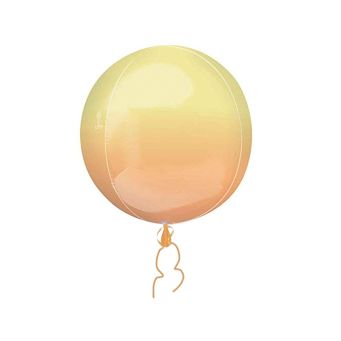 Ombre Yellow Orange Balloon