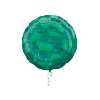 Iridescent Green Circle Balloon