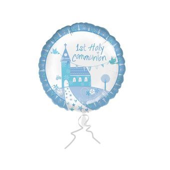 Blue 1st Holy Communion Balloon