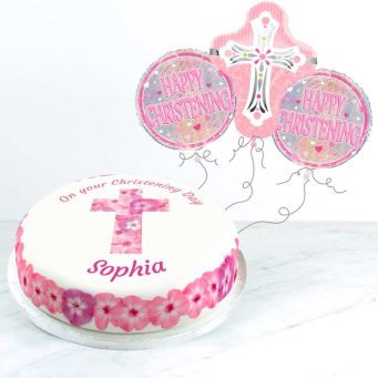Pink Christening Gift Set