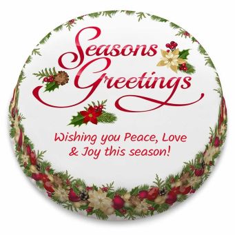 Holly Greetings Cake