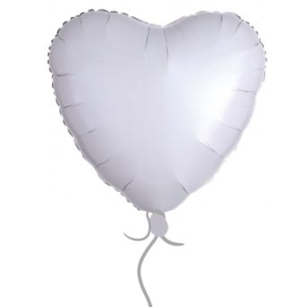 White Heart Balloon - v