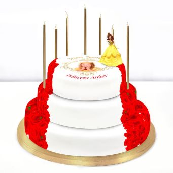 Disney Belle Photo Cake