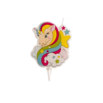 Rainbow Unicorn Candle