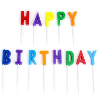 Colourful Birthday Candles