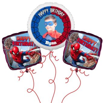 Spiderman Photo Balloon Bouquet