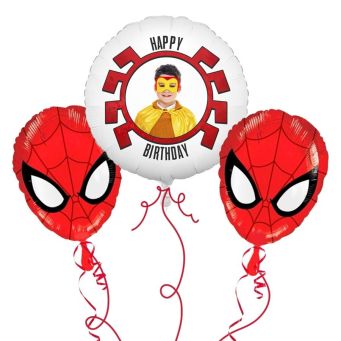 Spider-Man Photo Balloon Bouquet