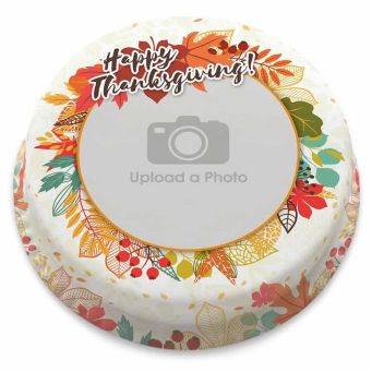 Thanksgiving Leaves Cake