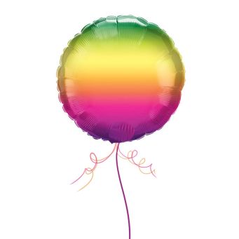 Rainbow Round Balloon