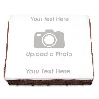 Full Photo Brownie With Text