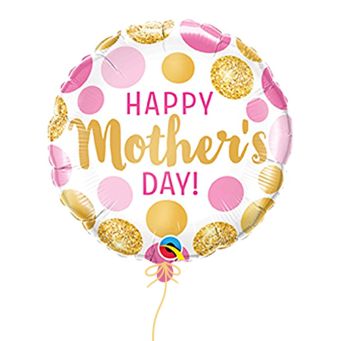 Mother's Day Pink and Gold Balloon