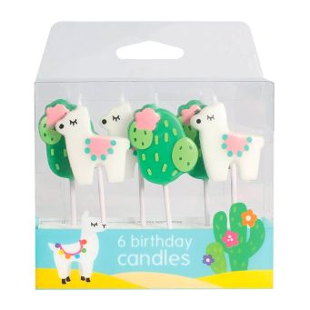 6 Llama Candles
