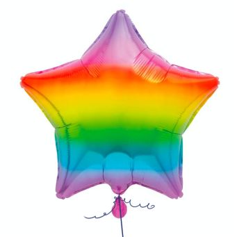 Rainbow Star Balloon