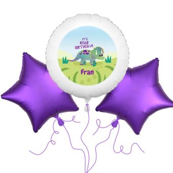 Triceratops Dinosaur Balloon Bouquet