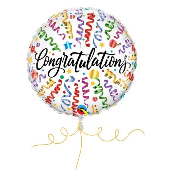 Congratulations Colourful Balloon