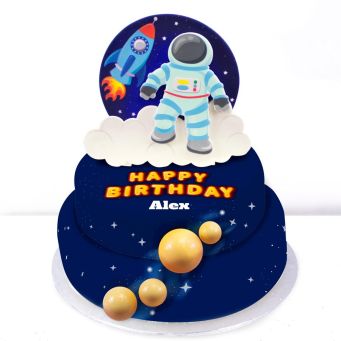 Astronaut Tiered Cake