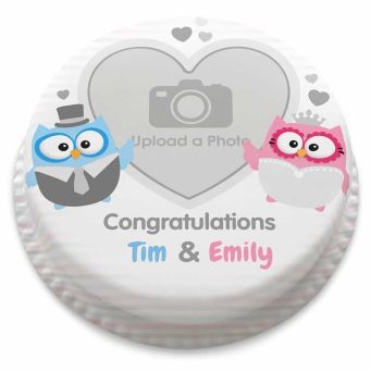 Wedding Owls Cake
