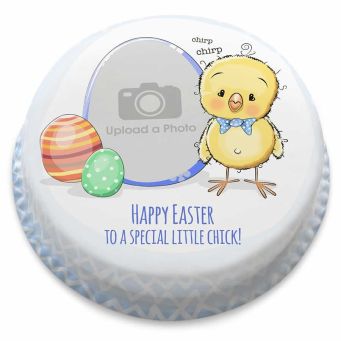 Blue Chick Photo Cake