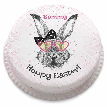 Hipster Easter Bunny Cake