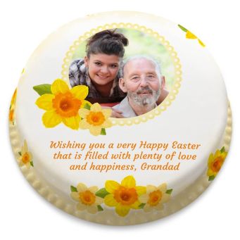 Daffodil Photo Cake