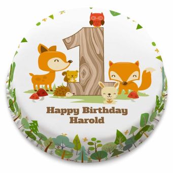 Woodland Creatures Cake