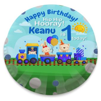 1st Birthday Train Cake