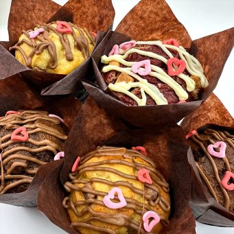 6 Valentine's Muffins