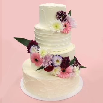 4 Tier Buttercream Wedding Cake