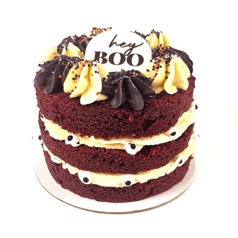 Red Velvet Halloween Bento Cake